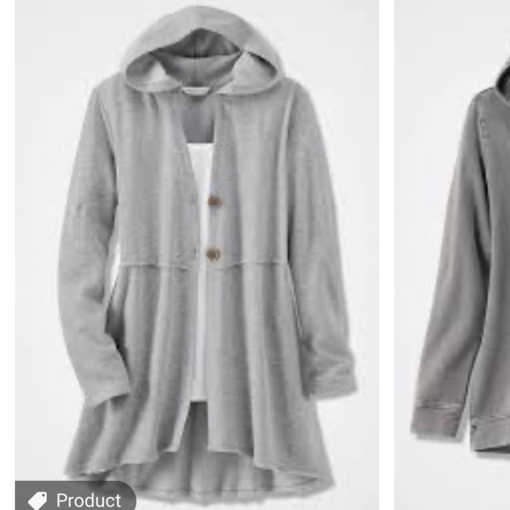 Cozy sweatshirt-style jacket